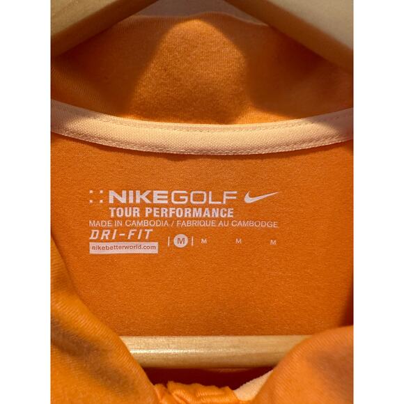 EUC Nike Women’s Highlighter Orange Golf Tour Performance Dri-Fit Polo Size M - Picture 7 of 7